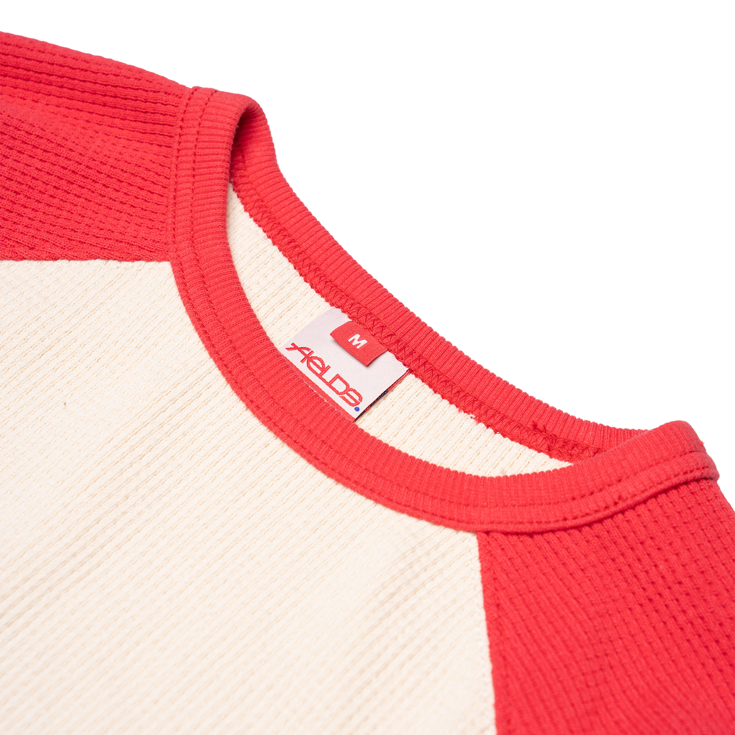 Waffle Knit Longsleeve - Strawberry & Cream
